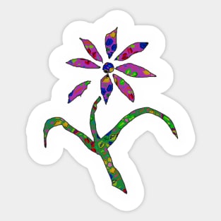 pink lost flower 23 Sticker